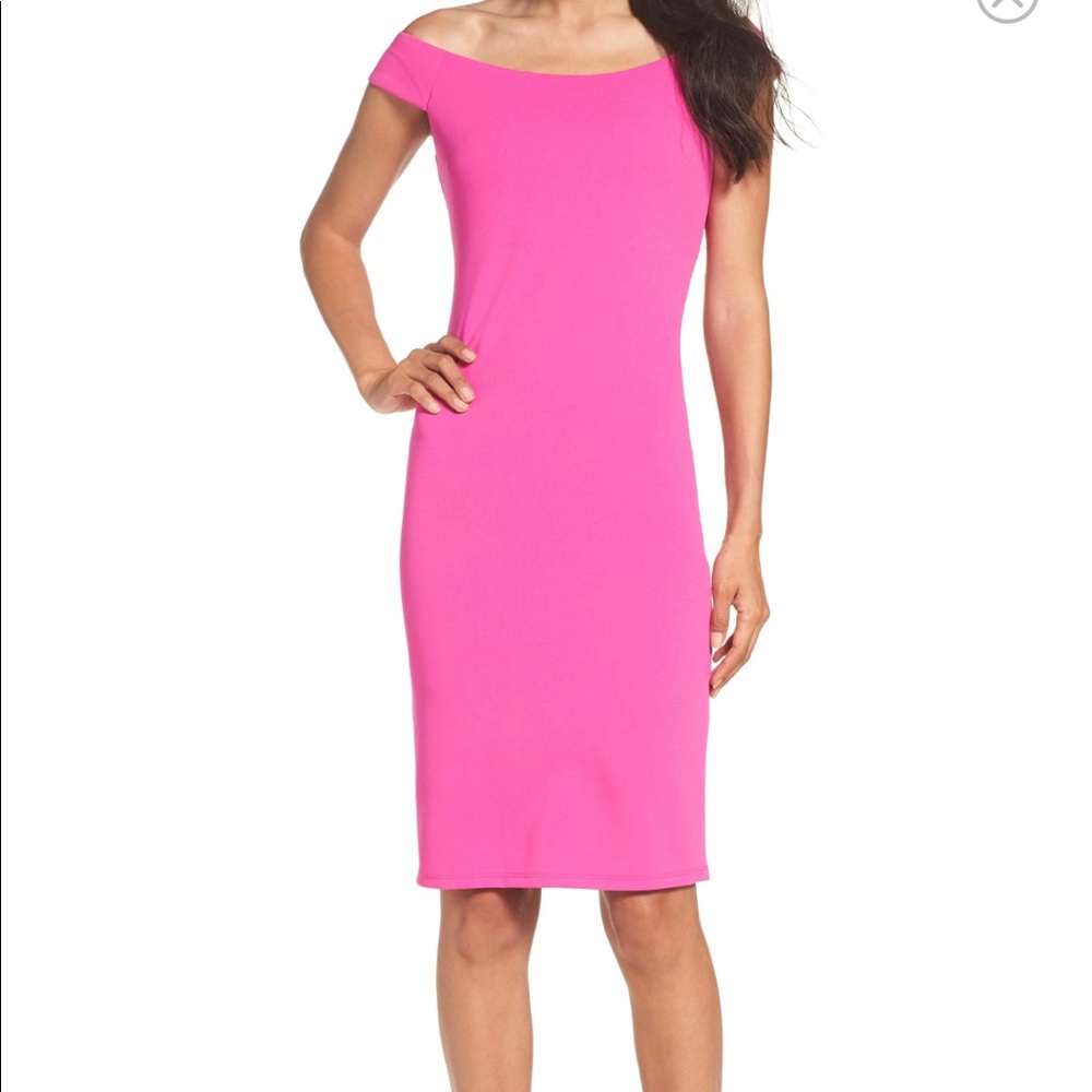 Eliza J off the shoulder dress